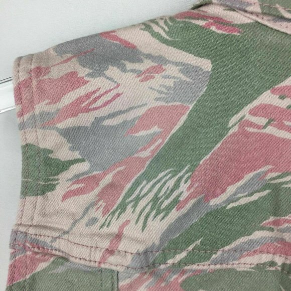 Levi's Strauss & Co M Camo Denim Vest Button Front - Picture 8 of 12